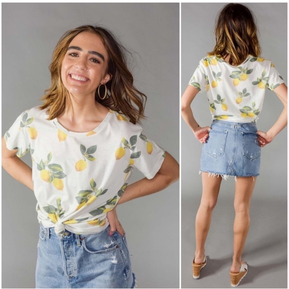 Chaser Lemon Graphic Print Short Sleeve Tee Shirt Small - Picture 6 of 13